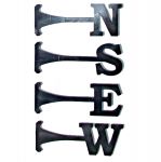 A Set of 4 Steel North South East West NEWS Weathervane Letters 80mm - Laser cut